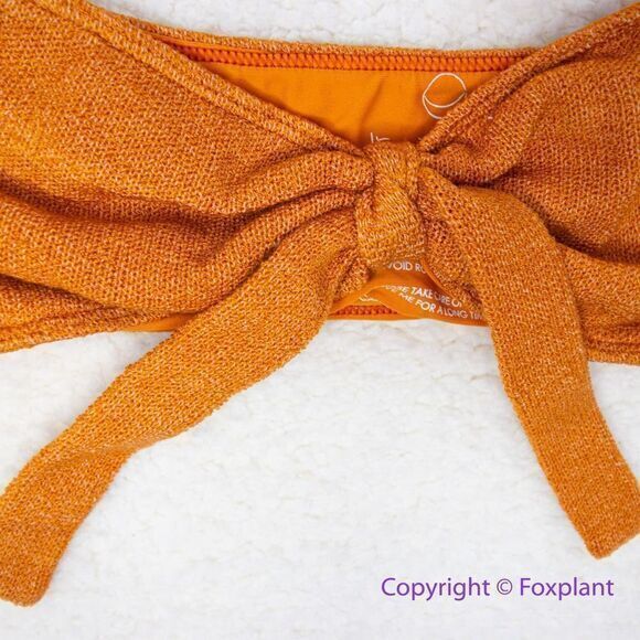 New! Set! In‎ Your Arms Free People Oceanic Bikini Top and bottom orange, size M - Picture 5 of 13